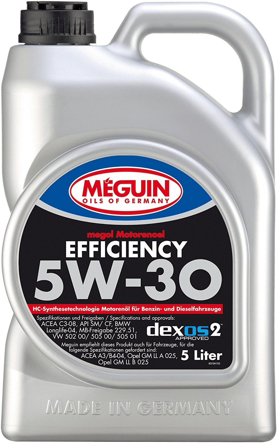 Моторное масло MEGUIN Megol Efficiency 5W-30, 5л